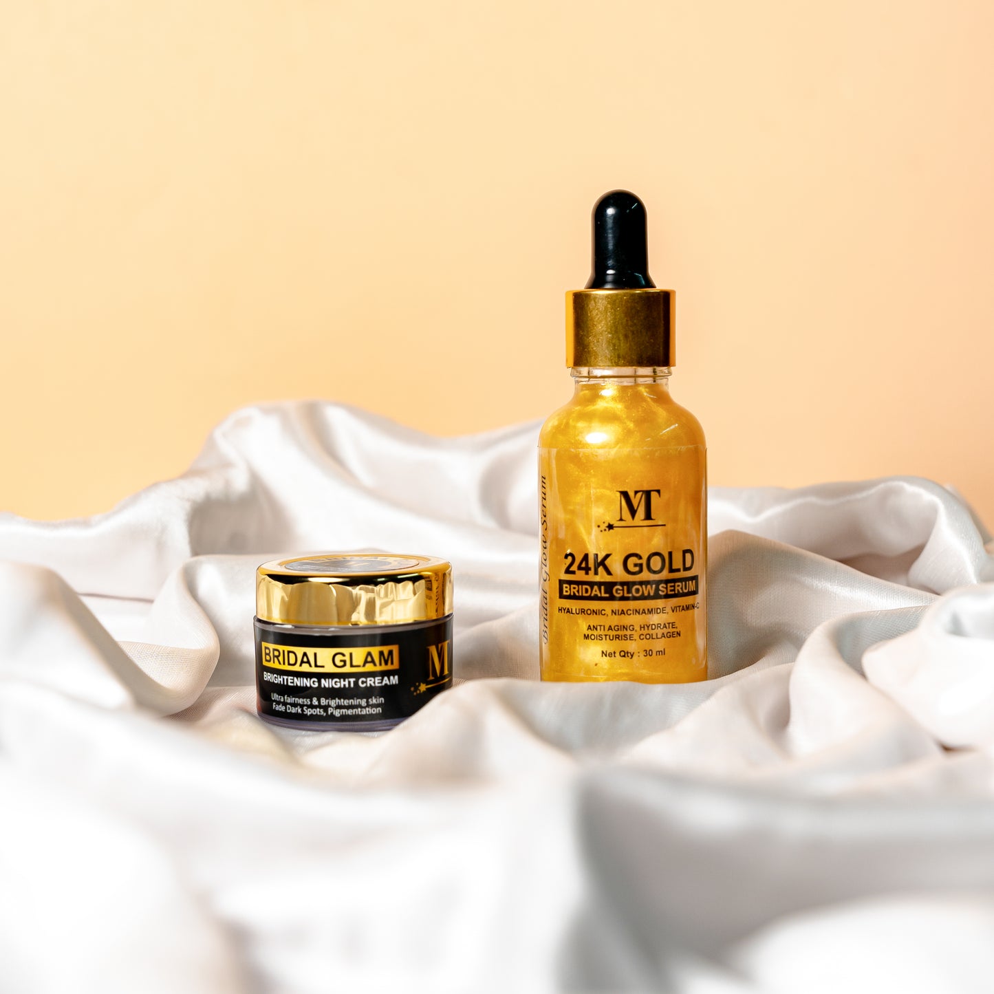 24k Bridal Gold Glow Serum + Bridal Glam Brightening Night Cream & 🎁𝐅𝐫𝐞𝐞 𝐒𝐮𝐫𝐩𝐫𝐢𝐬𝐞 𝐆𝐢𝐟𝐭🎁