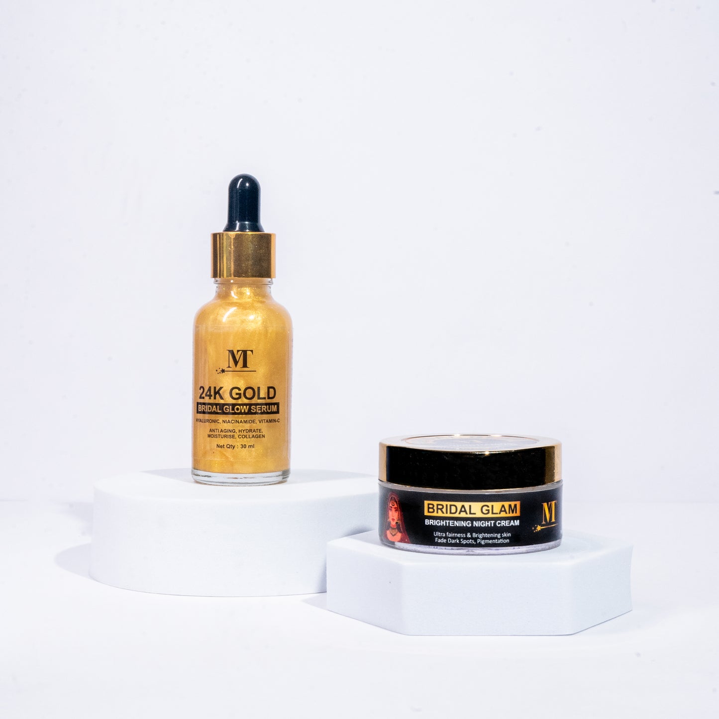 24k Bridal Gold Glow Serum + Bridal Glam Brightening Night Cream & 🎁𝐅𝐫𝐞𝐞 𝐒𝐮𝐫𝐩𝐫𝐢𝐬𝐞 𝐆𝐢𝐟𝐭🎁