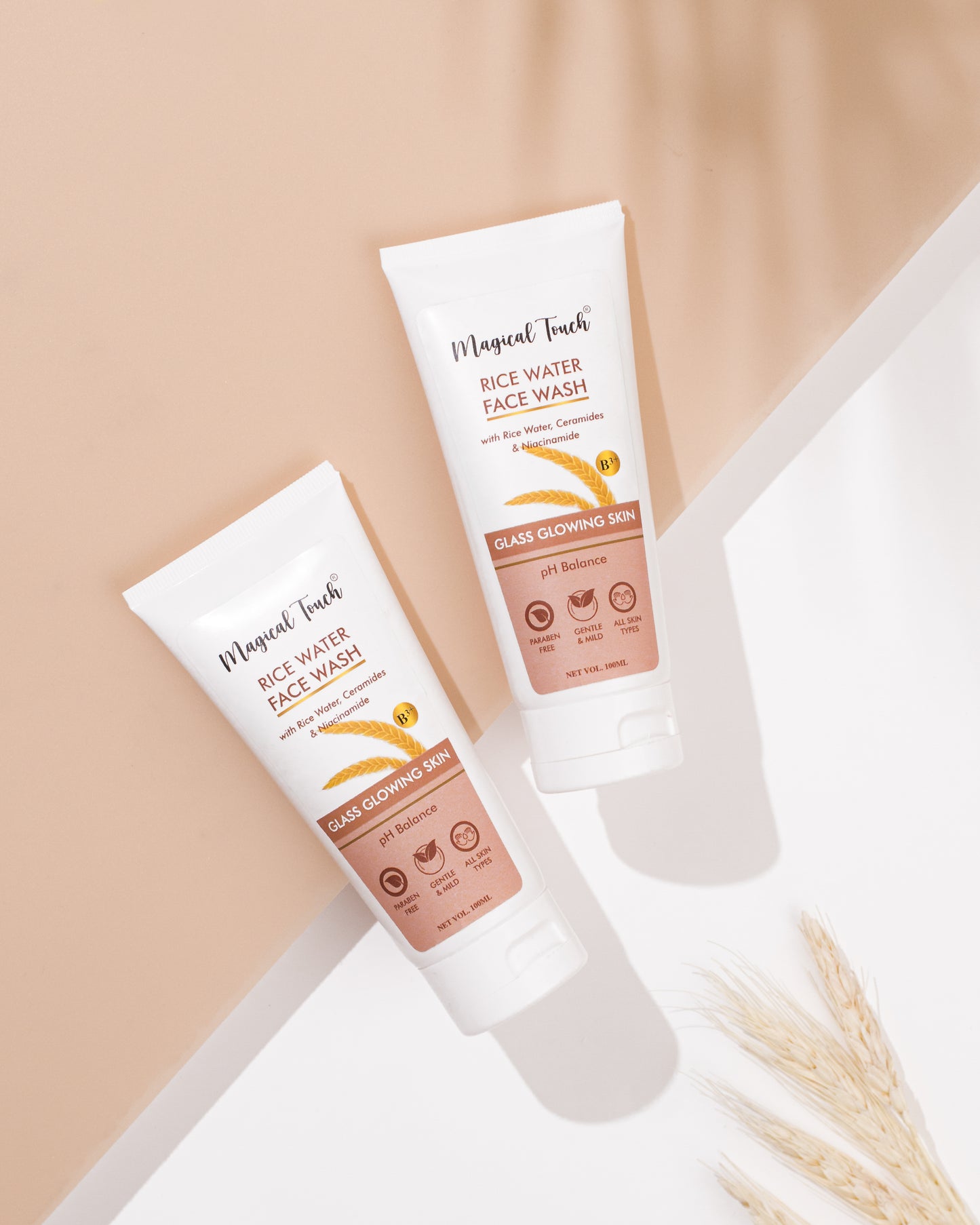 Magical Touch Korean Rice Water Facewash for Glowing Skin | Brightening, Deep Cleansing & Tan Removal | Anti-Dullness & Gentle Daily Cleanser