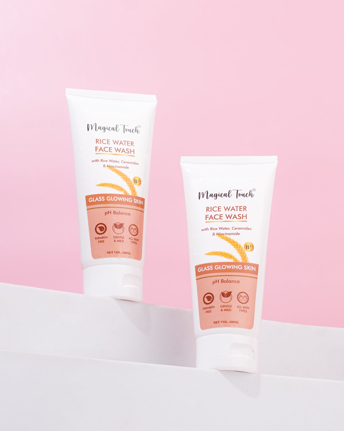 Magical Touch Korean Rice Water Facewash for Glowing Skin | Brightening, Deep Cleansing & Tan Removal | Anti-Dullness & Gentle Daily Cleanser