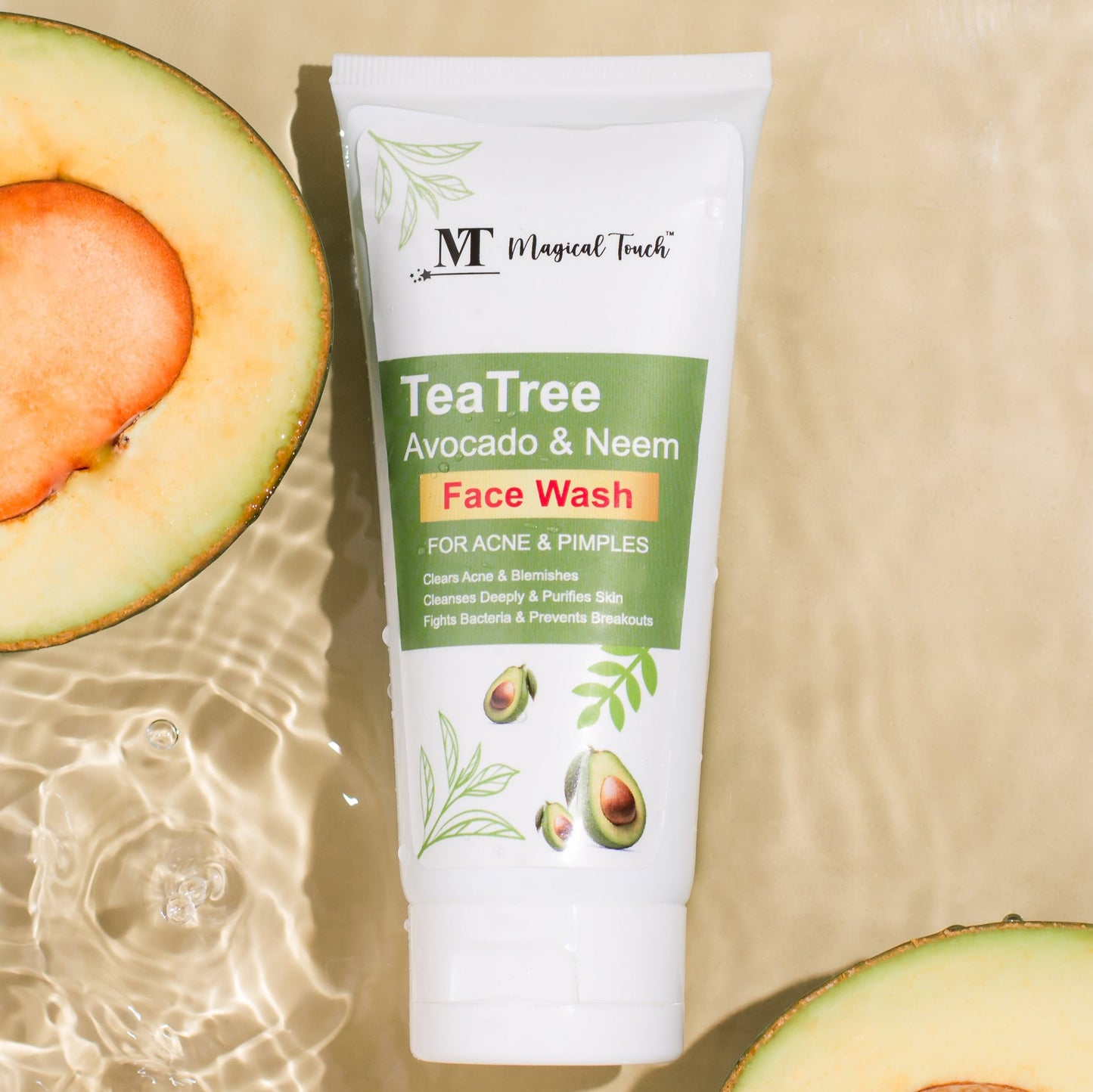 TEA TREE AVOCADO & NEEM FACEWASH & 🎁𝐅𝐫𝐞𝐞 𝐒𝐮𝐫𝐩𝐫𝐢𝐬𝐞 𝐆𝐢𝐟𝐭🎁