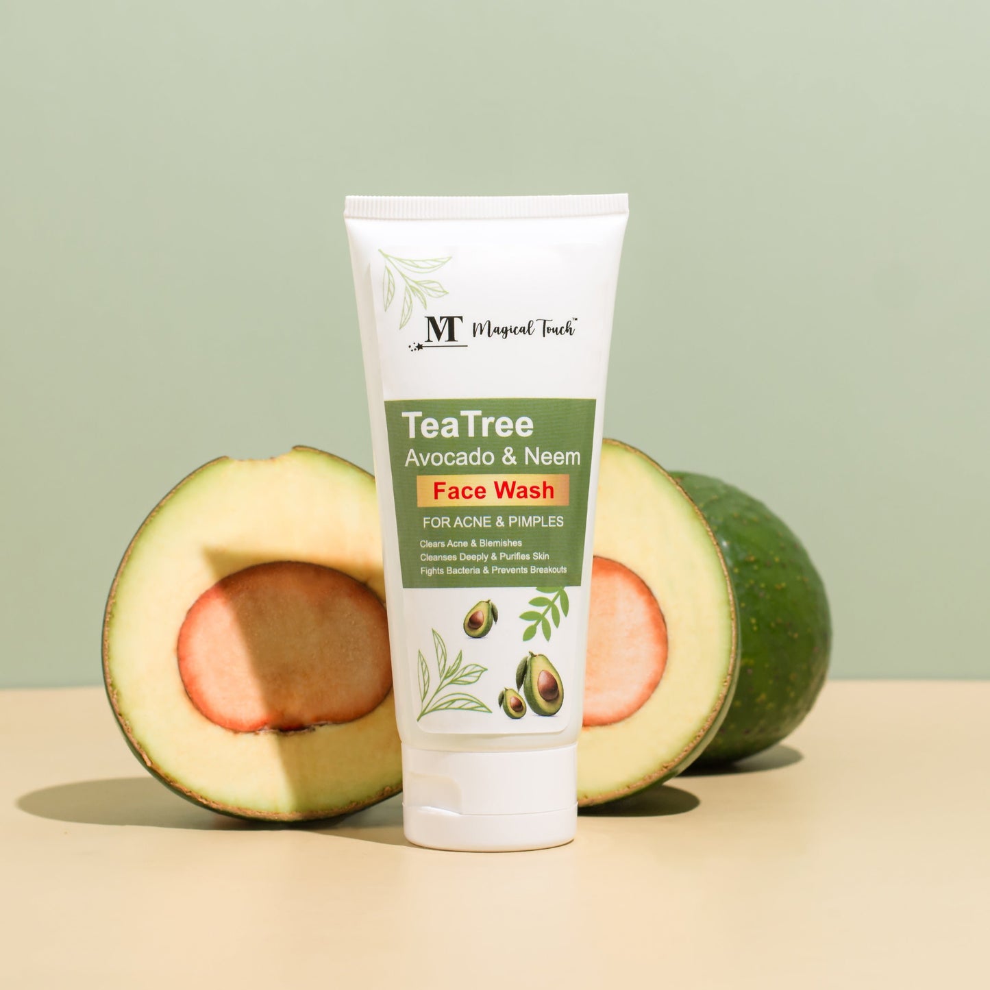 TEA TREE AVOCADO & NEEM FACEWASH & 🎁𝐅𝐫𝐞𝐞 𝐒𝐮𝐫𝐩𝐫𝐢𝐬𝐞 𝐆𝐢𝐟𝐭🎁