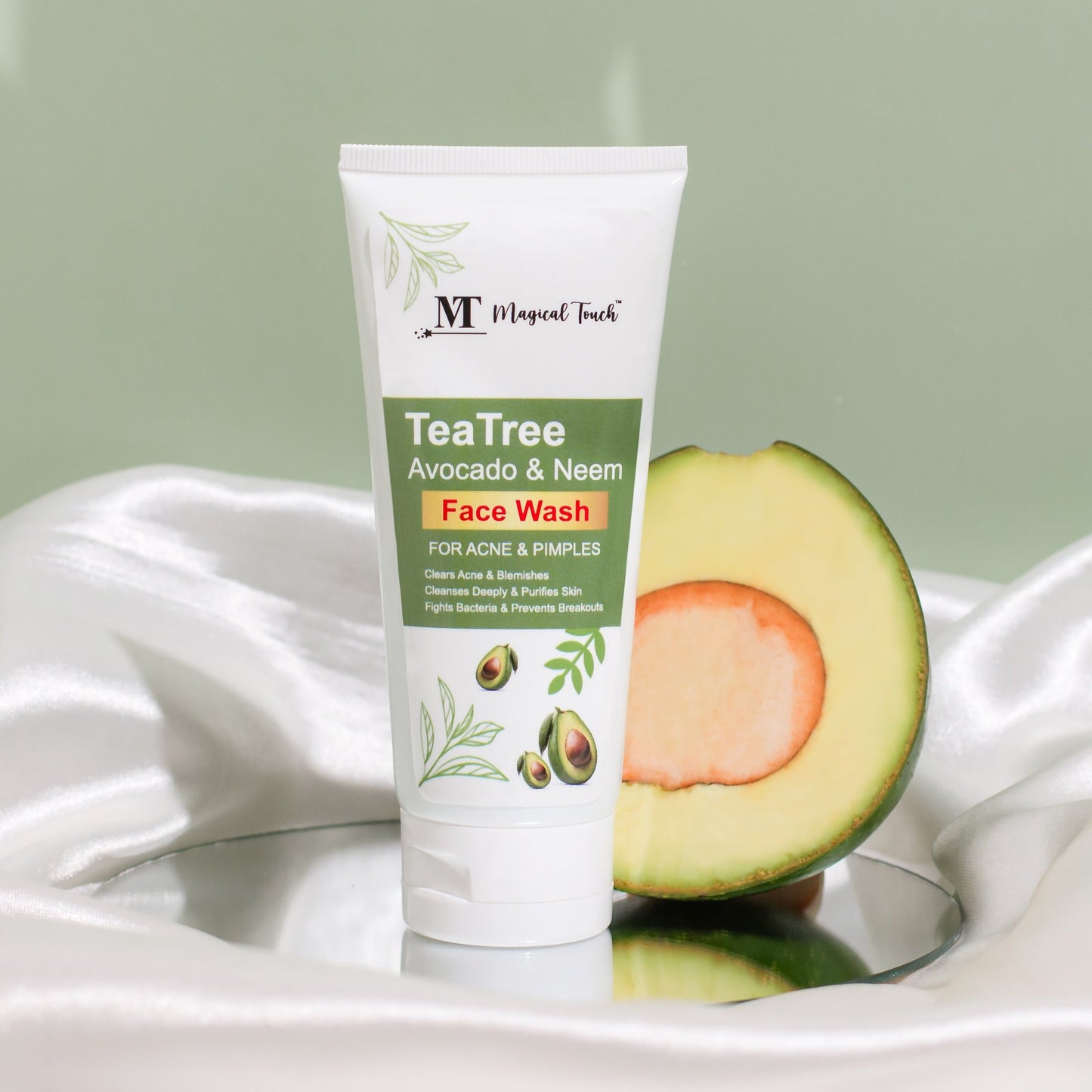 TEA TREE AVOCADO & NEEM FACEWASH & 🎁𝐅𝐫𝐞𝐞 𝐒𝐮𝐫𝐩𝐫𝐢𝐬𝐞 𝐆𝐢𝐟𝐭🎁