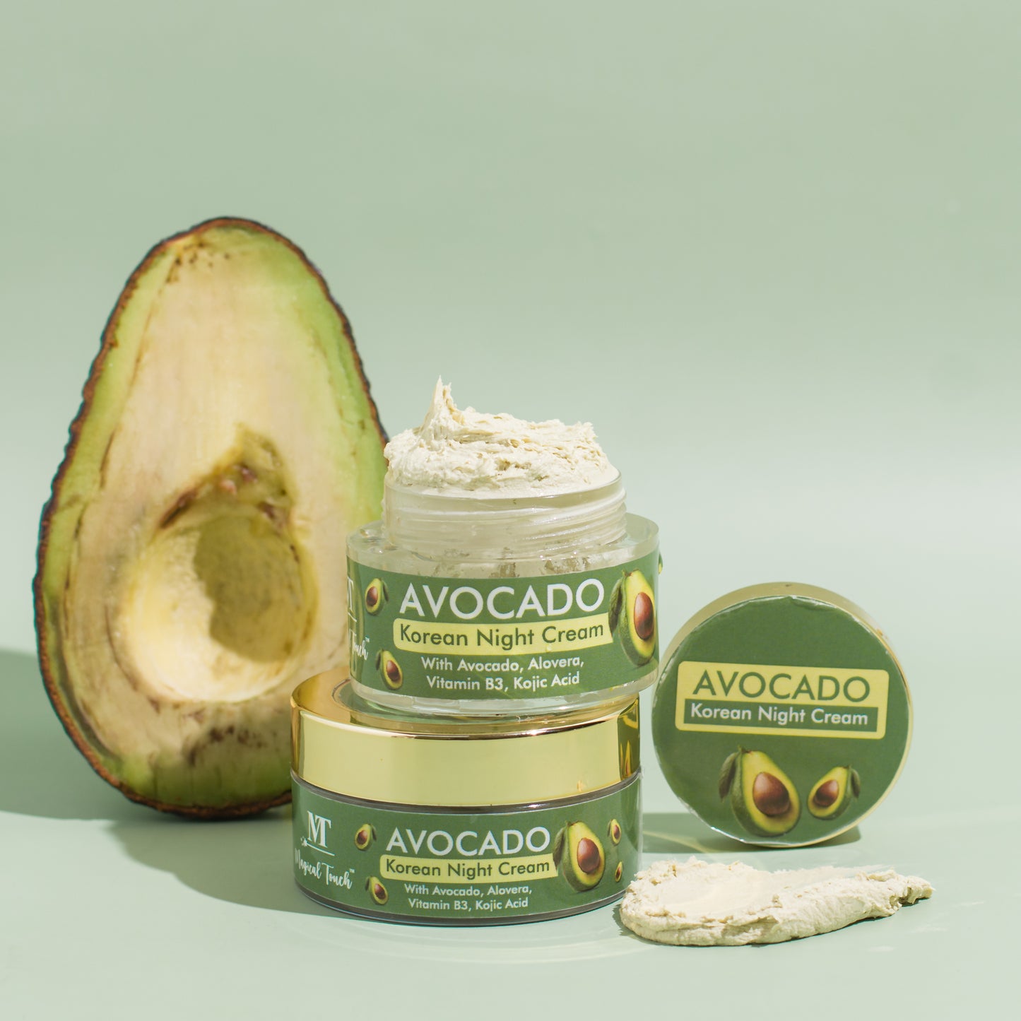 Magical Touch Korean Avocado Beauty Night Cream | Skin Repair & Anti-Aging Formula | For Healthy Radiance Overnight | 50 gms