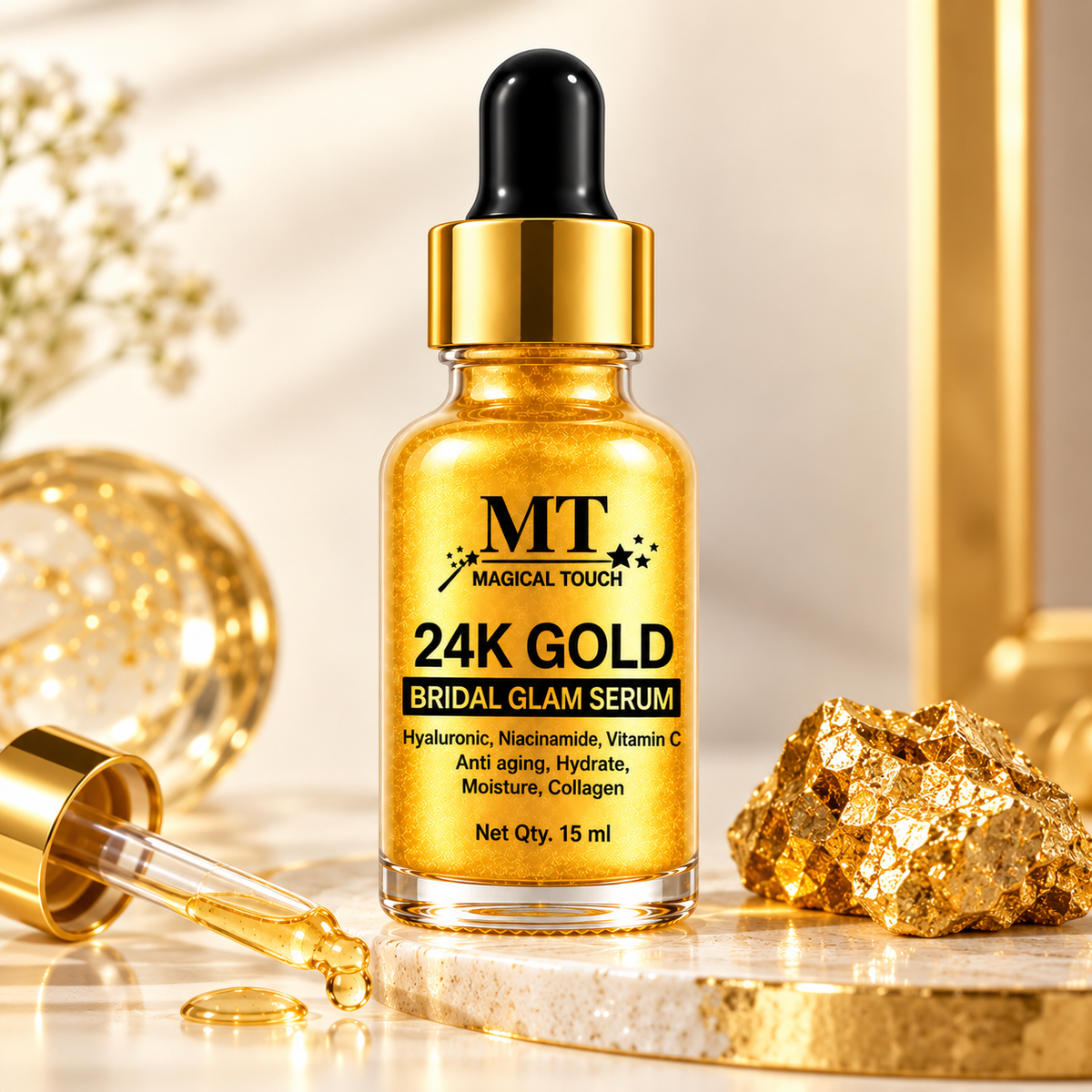 Buy 2 Get 2 FREE- 24K GOLD BRIDAL GLAM SERUM (Copy)