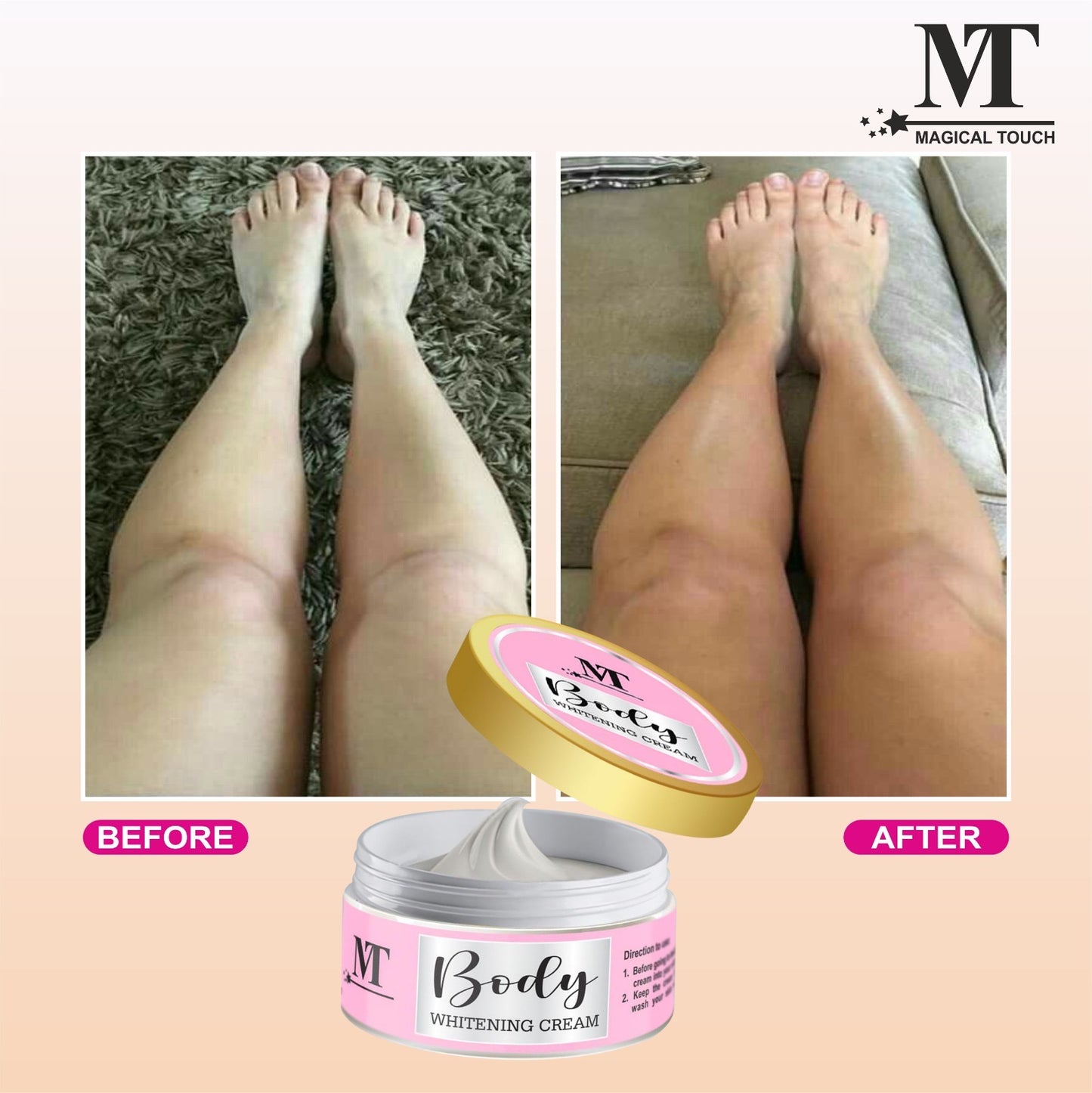 MT Full Body Whitening Cream for Glowing Skin | Dullness & Tan Removal Cream | Fade Dark Spots & Uneven Skin Tone. (2 weeks results)