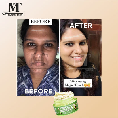 (Buy 2 Get 1) Avocado Korean Night Cream | Skin Brightening and Whitening | Results in 7 Days (30 gms)