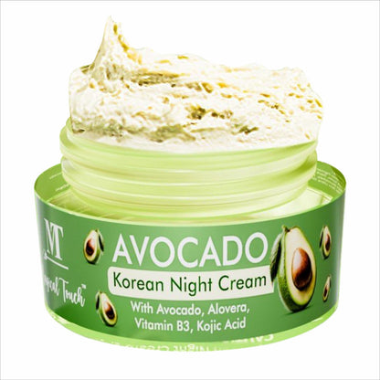 (Buy 2 Get 1) Avocado Korean Night Cream | Skin Brightening and Whitening | Results in 7 Days (30 gms)