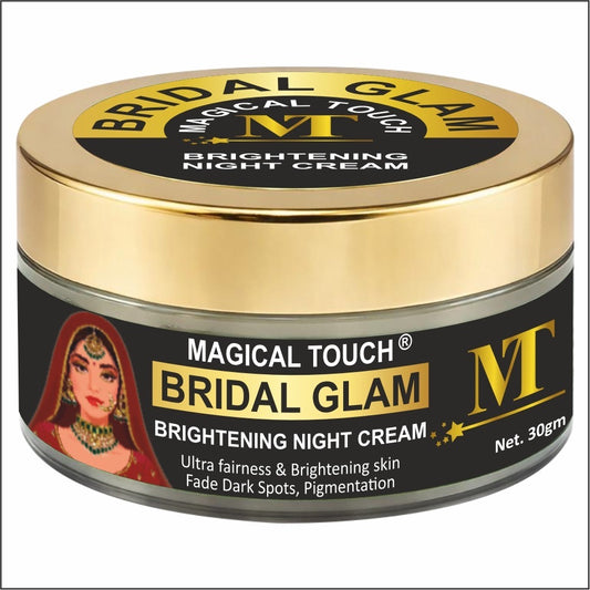 Bridal Glam Brightening Night Cream-  Results in 5 Days | Skin Whitening, Spot Reduction & Glow Boost (50 gms)