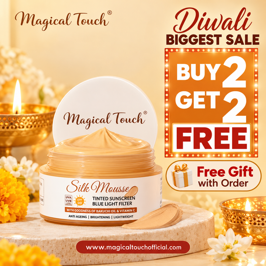 Buy 2 Get 2 FREE- Silk Mousse Tinted Sunscreen with Primer | Spf 60 pa+++