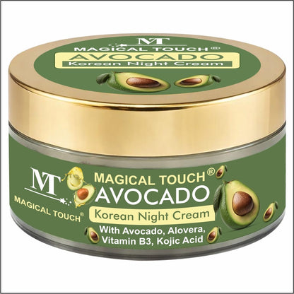 Avocado Korean Night Cream | Skin Brightening and Whitening | Results in 7 Days (50 gms)