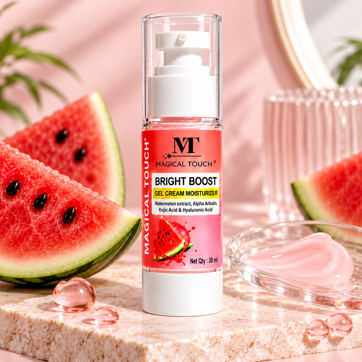 Bright-Boost Gel Cream MOISTURISER - Deep hydration & glowing skin.