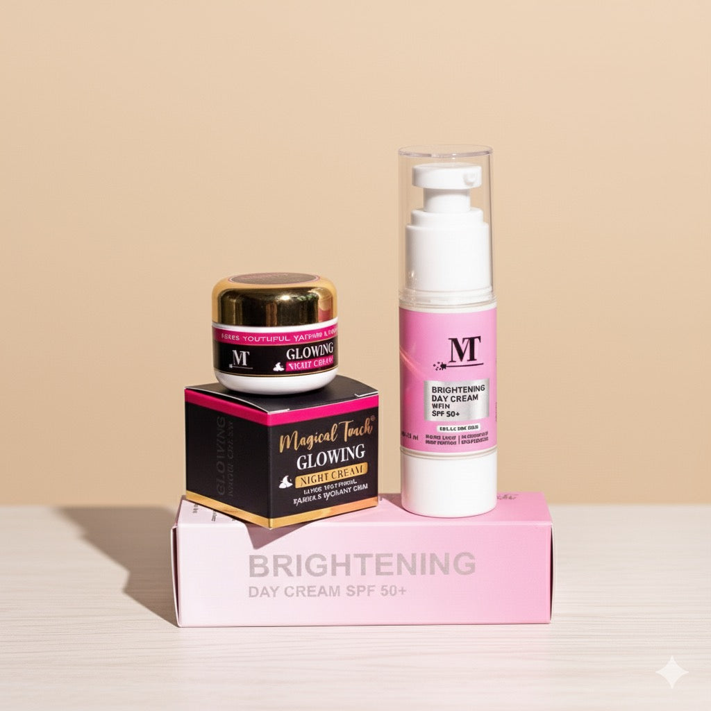 GLOW & BRIGHT COMBO (Glowing Night cream + Brightening Day Cream Spf 50+)