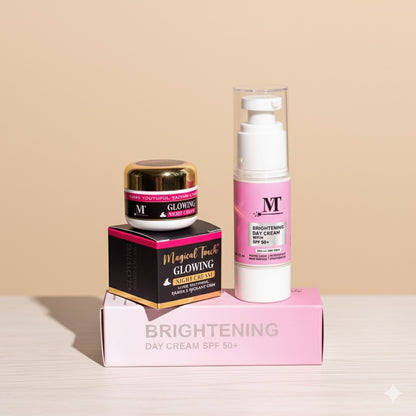 GLOW & BRIGHT COMBO (Glowing Night cream + Brightening Day Cream Spf 50+)