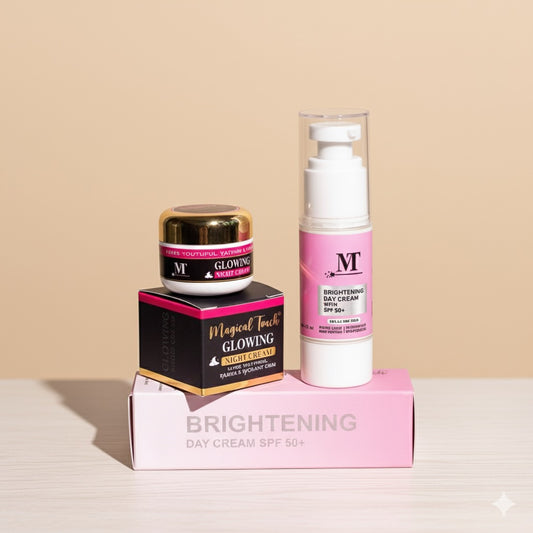 GLOW & BRIGHT COMBO (Glowing Night cream + Brightening Day Cream Spf 50+)