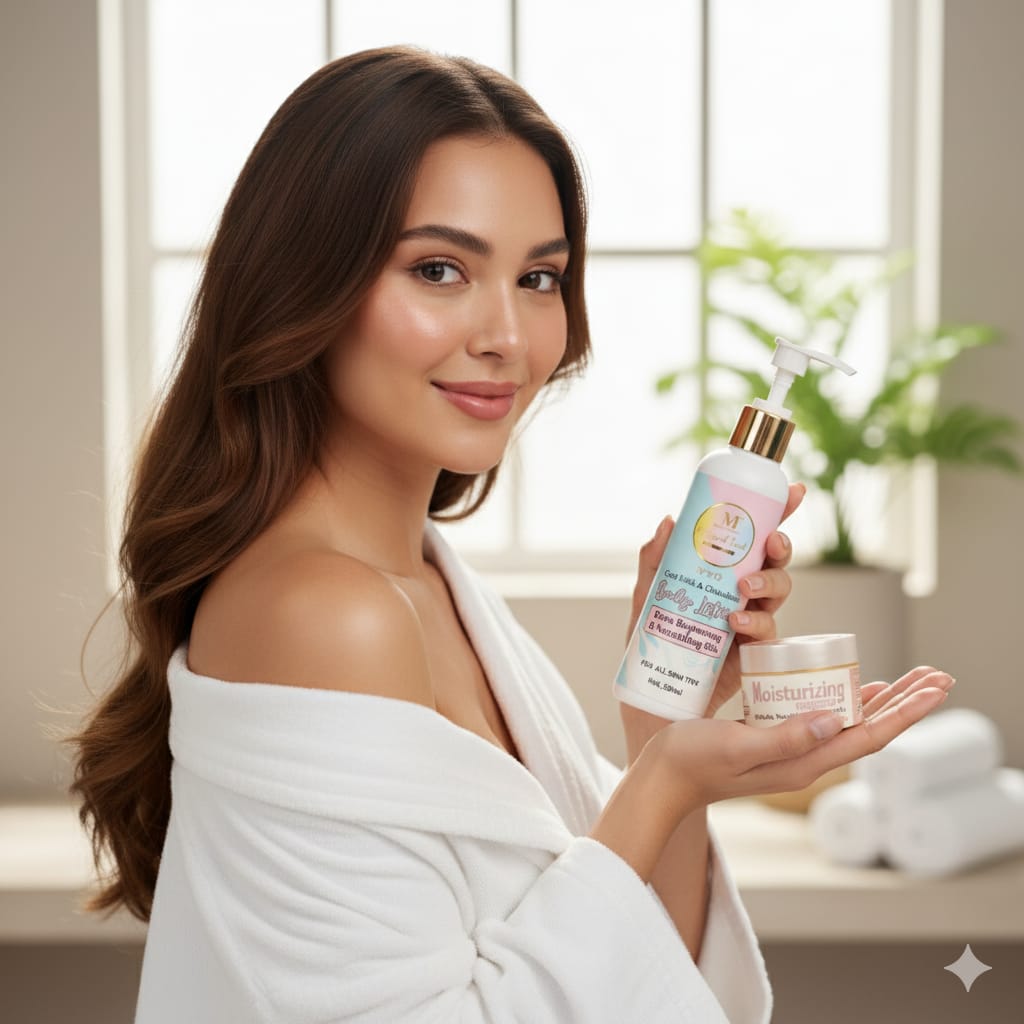 WINTER GLOW DUO - BODY LOTION & MOISTURISER DAY CREAM ( EXTRA BRIGHTENING & NOURISHING SKIN)