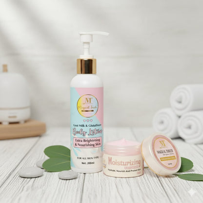 WINTER GLOW DUO - BODY LOTION & MOISTURISER DAY CREAM ( EXTRA BRIGHTENING & NOURISHING SKIN)