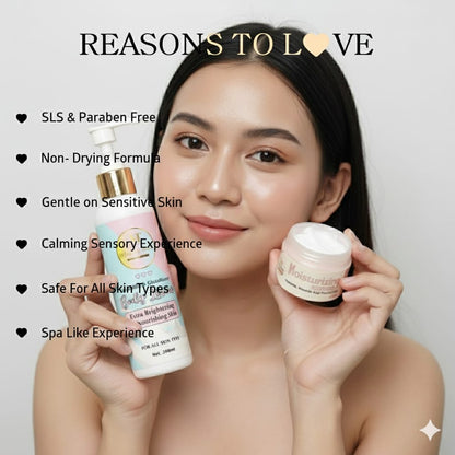 WINTER GLOW DUO - BODY LOTION & MOISTURISER DAY CREAM ( EXTRA BRIGHTENING & NOURISHING SKIN)