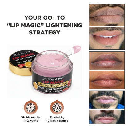 LIP LIGHTENING CREAM - 7 days visible results. Remove dark lips, pigmented lips, smoking lips and make soft clear and pinkish lips (30 gms)