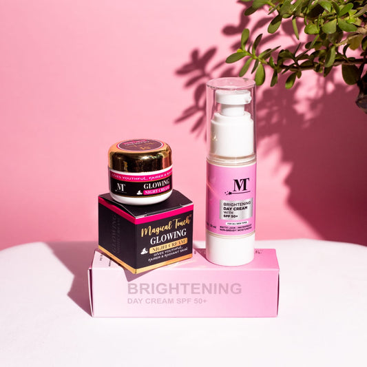 Glowing night cream + brightening day cream