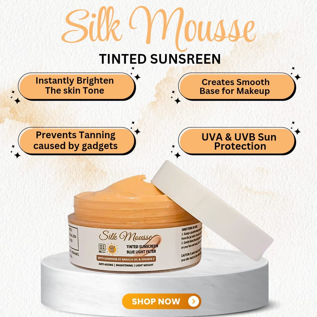 SILK MOUSSE TINTED SUNSREEN SPF 60 PA+++