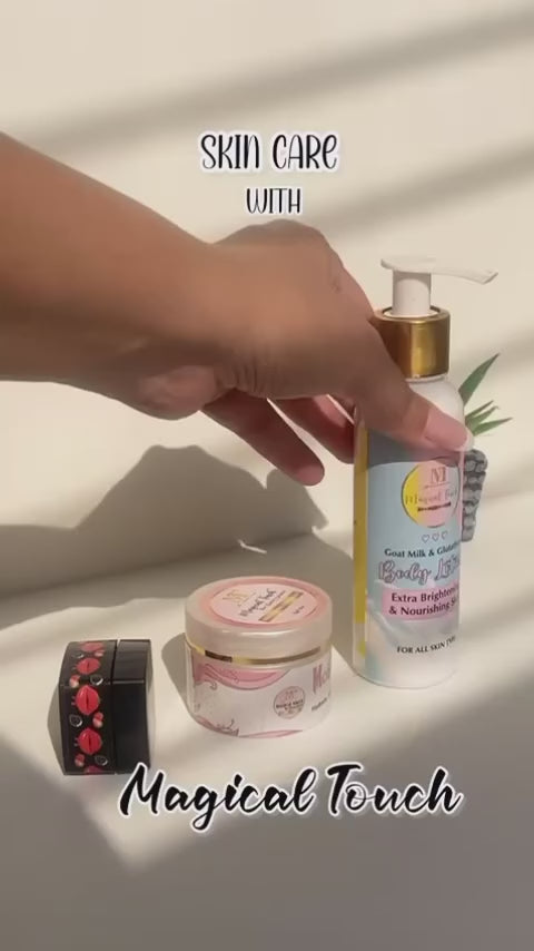 BODY LOTION + STRAWBERRY LIP BALM +MOISTURISER DAY CREAM